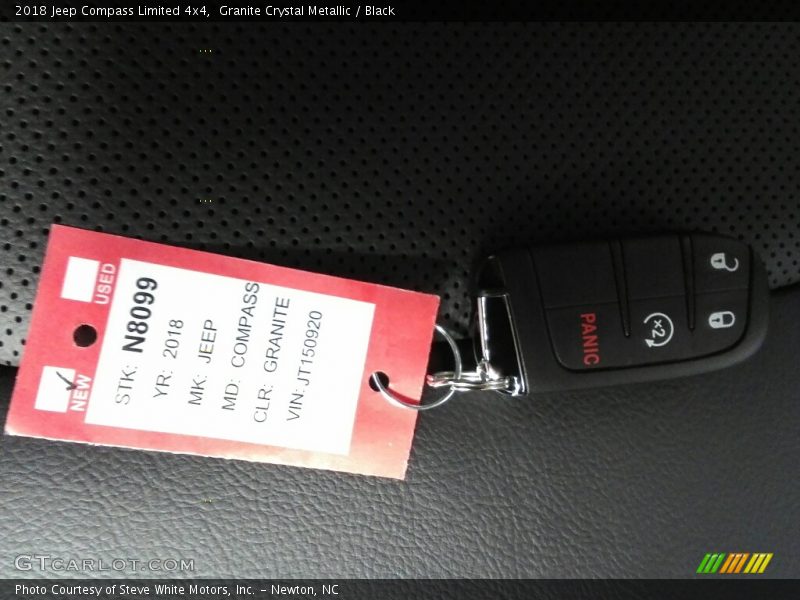 Granite Crystal Metallic / Black 2018 Jeep Compass Limited 4x4