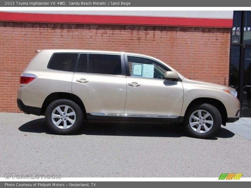 Sandy Beach Metallic / Sand Beige 2013 Toyota Highlander V6 4WD