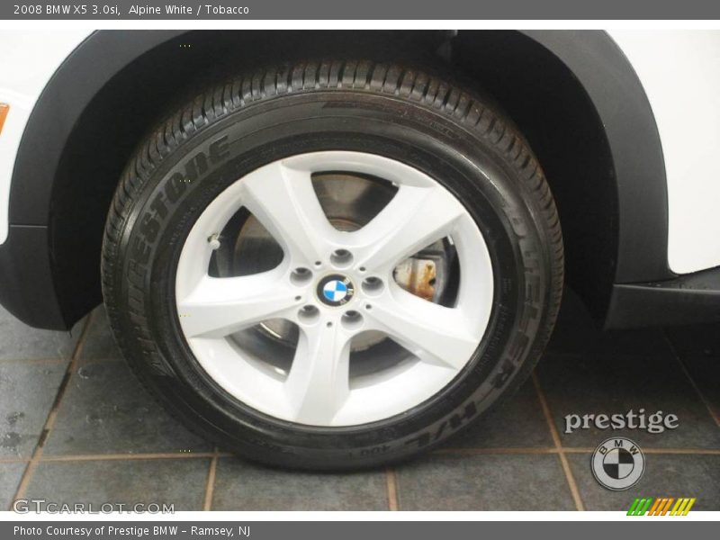 Alpine White / Tobacco 2008 BMW X5 3.0si