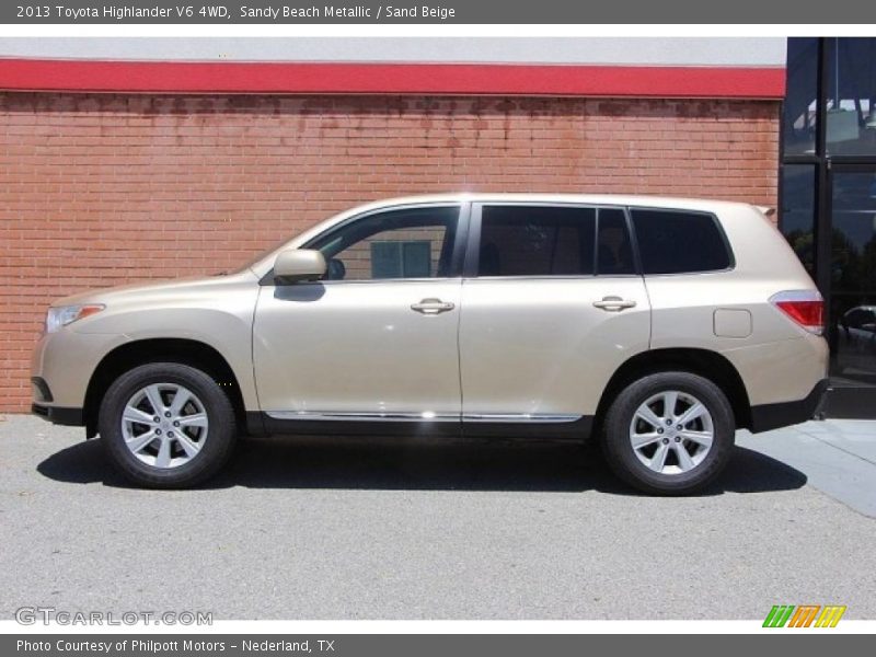 Sandy Beach Metallic / Sand Beige 2013 Toyota Highlander V6 4WD