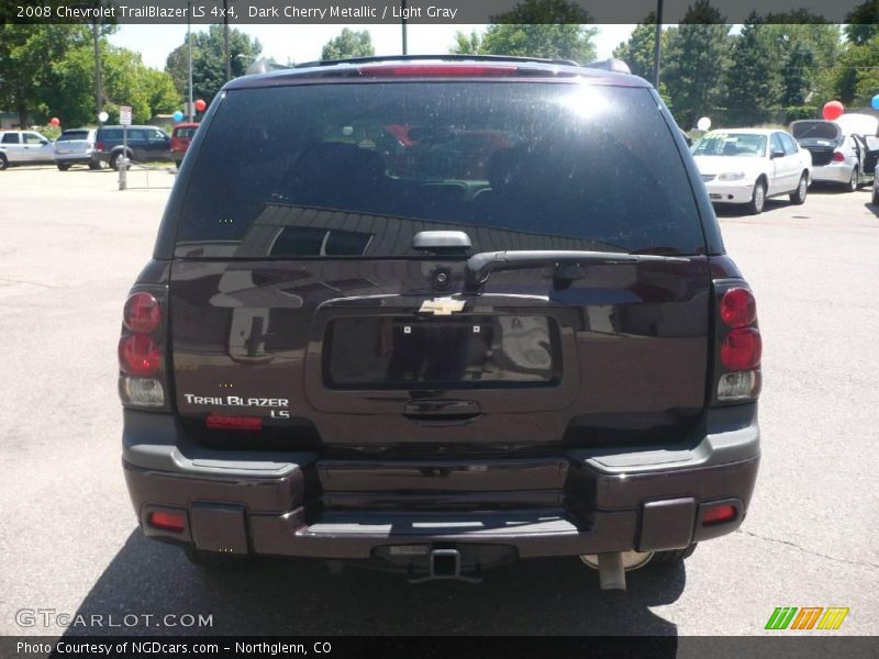 Dark Cherry Metallic / Light Gray 2008 Chevrolet TrailBlazer LS 4x4