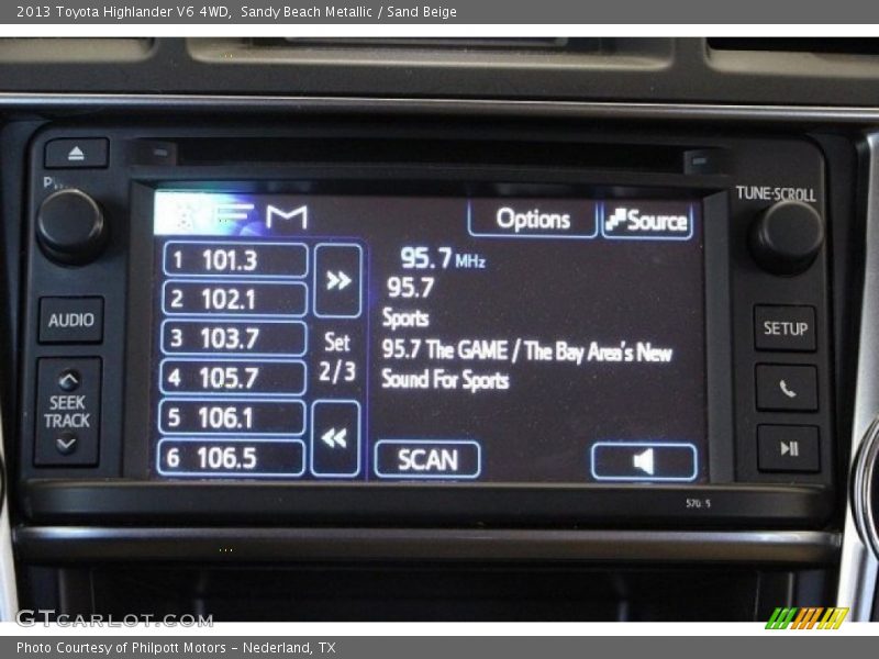 Sandy Beach Metallic / Sand Beige 2013 Toyota Highlander V6 4WD