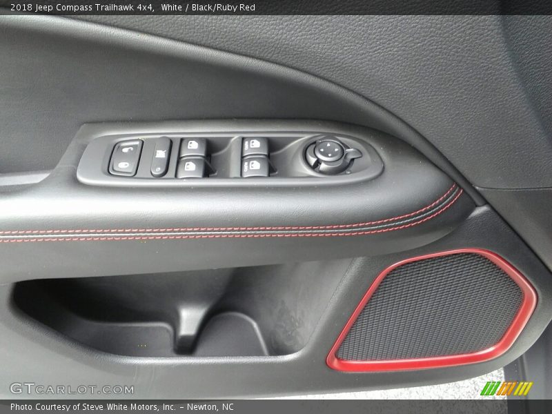 White / Black/Ruby Red 2018 Jeep Compass Trailhawk 4x4