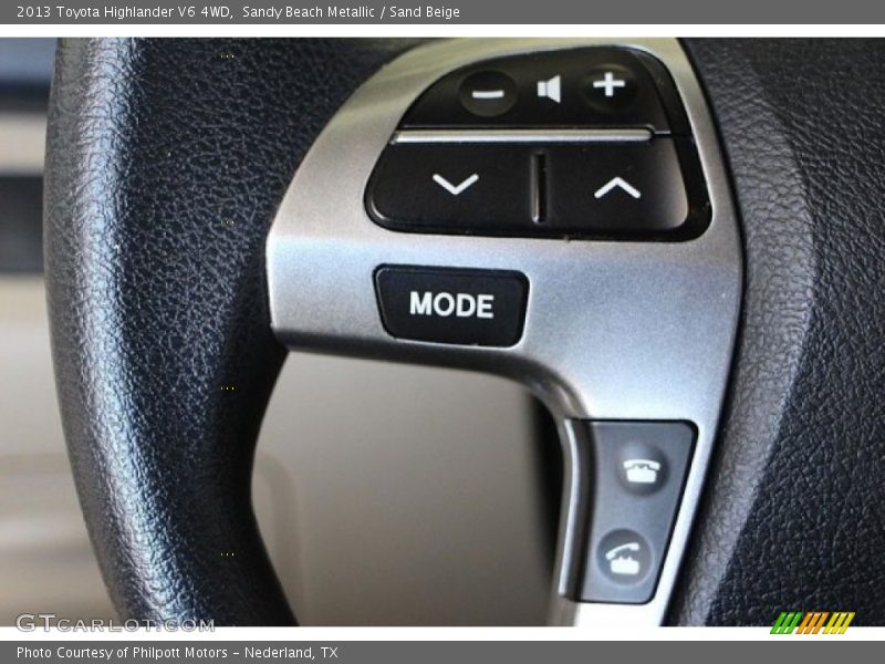 Sandy Beach Metallic / Sand Beige 2013 Toyota Highlander V6 4WD