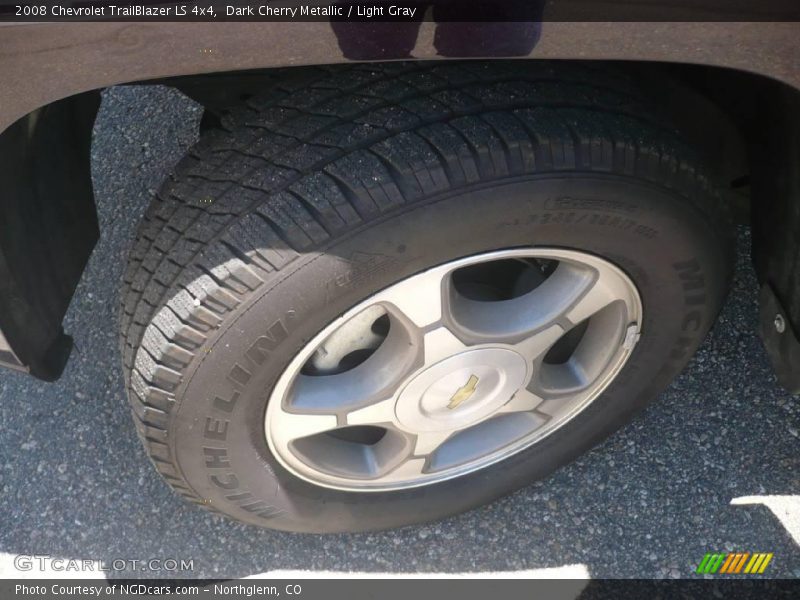 Dark Cherry Metallic / Light Gray 2008 Chevrolet TrailBlazer LS 4x4