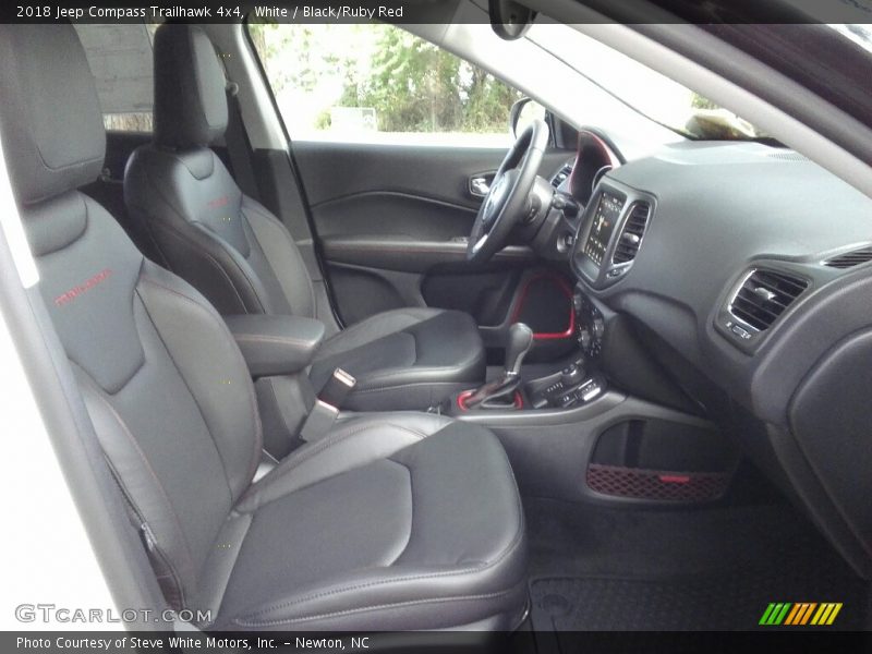 White / Black/Ruby Red 2018 Jeep Compass Trailhawk 4x4