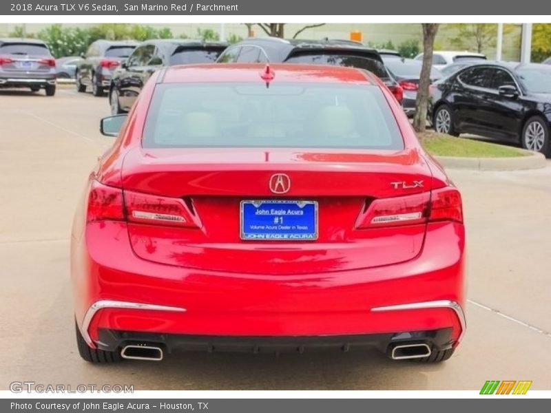 San Marino Red / Parchment 2018 Acura TLX V6 Sedan