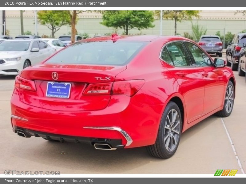 San Marino Red / Parchment 2018 Acura TLX V6 Sedan
