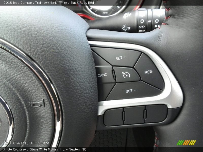White / Black/Ruby Red 2018 Jeep Compass Trailhawk 4x4