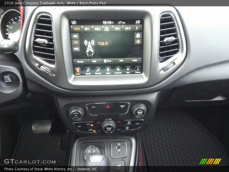White / Black/Ruby Red 2018 Jeep Compass Trailhawk 4x4