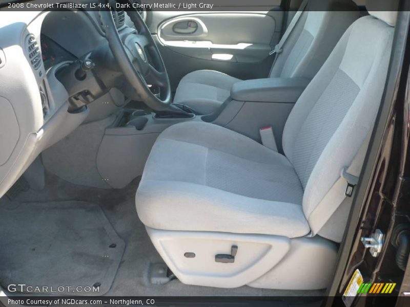 Dark Cherry Metallic / Light Gray 2008 Chevrolet TrailBlazer LS 4x4