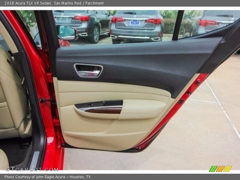 San Marino Red / Parchment 2018 Acura TLX V6 Sedan