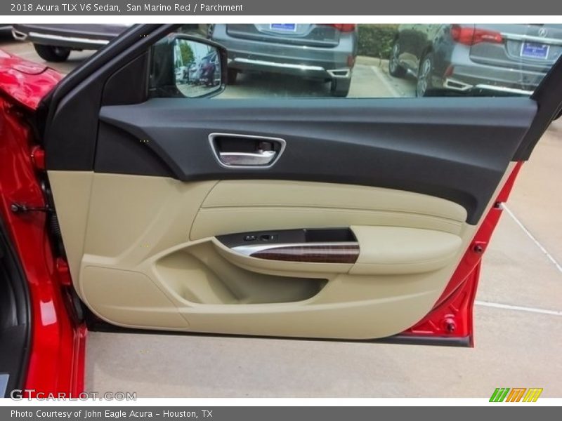 San Marino Red / Parchment 2018 Acura TLX V6 Sedan