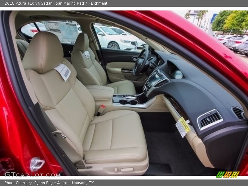 San Marino Red / Parchment 2018 Acura TLX V6 Sedan