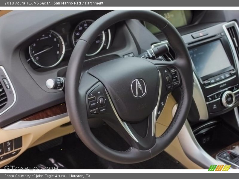 San Marino Red / Parchment 2018 Acura TLX V6 Sedan