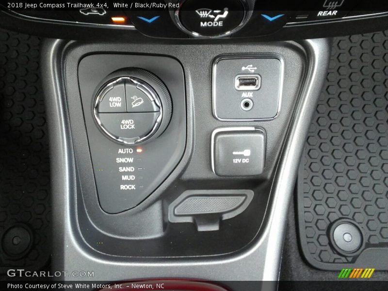 White / Black/Ruby Red 2018 Jeep Compass Trailhawk 4x4