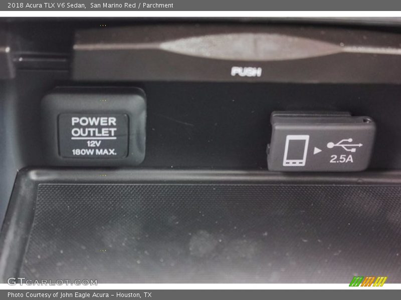 San Marino Red / Parchment 2018 Acura TLX V6 Sedan