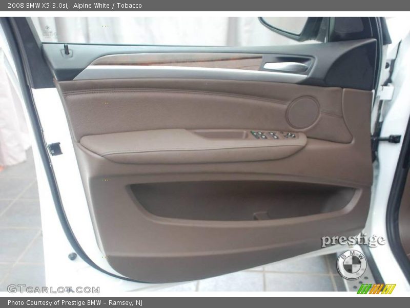 Alpine White / Tobacco 2008 BMW X5 3.0si