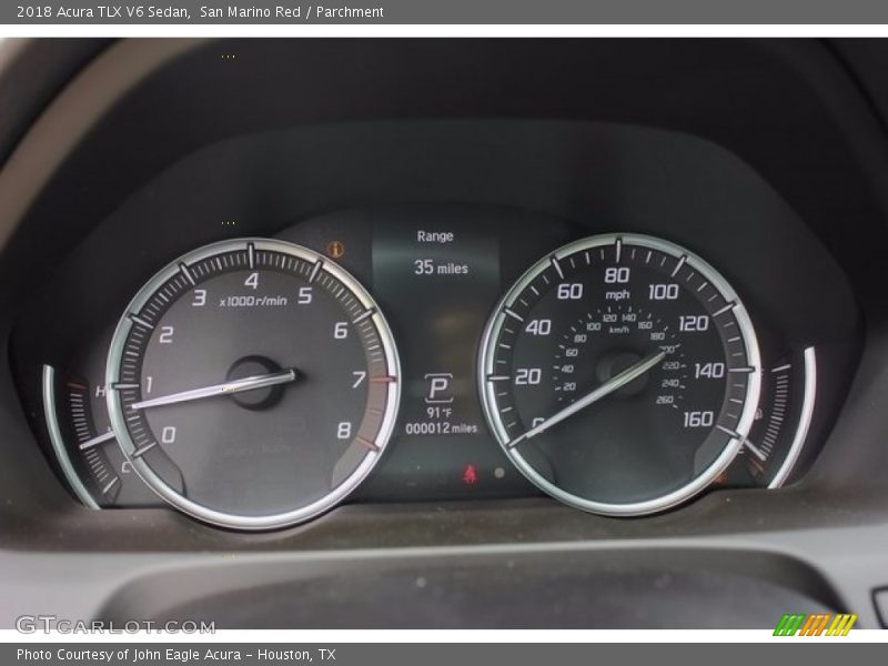 San Marino Red / Parchment 2018 Acura TLX V6 Sedan