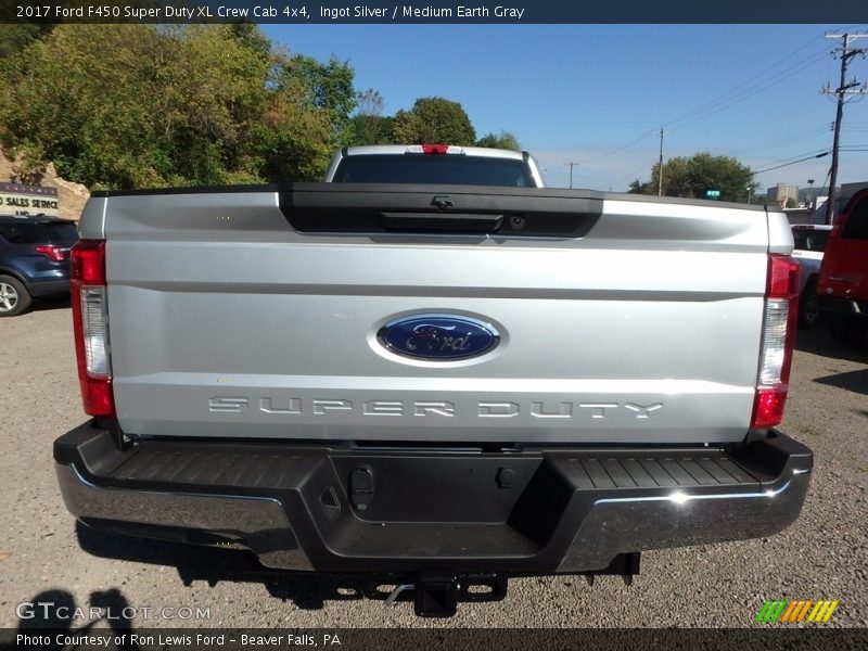 Ingot Silver / Medium Earth Gray 2017 Ford F450 Super Duty XL Crew Cab 4x4