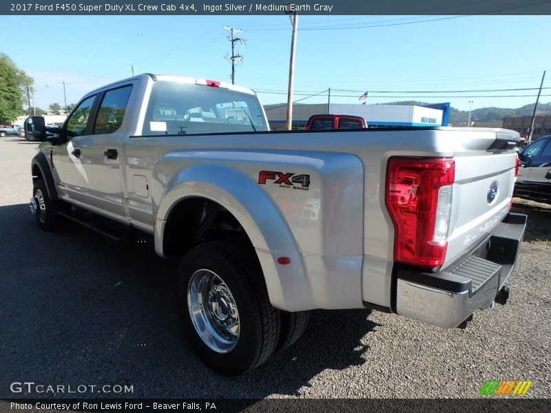 Ingot Silver / Medium Earth Gray 2017 Ford F450 Super Duty XL Crew Cab 4x4