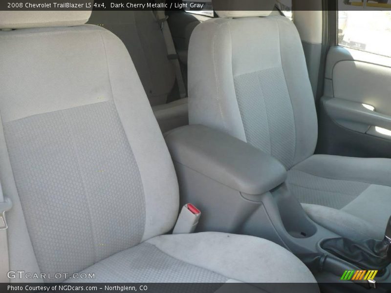 Dark Cherry Metallic / Light Gray 2008 Chevrolet TrailBlazer LS 4x4