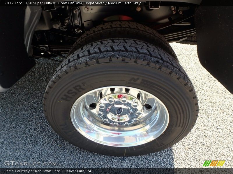 Ingot Silver / Medium Earth Gray 2017 Ford F450 Super Duty XL Crew Cab 4x4