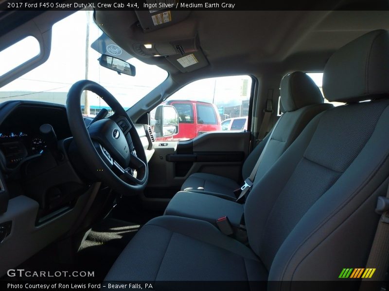 Ingot Silver / Medium Earth Gray 2017 Ford F450 Super Duty XL Crew Cab 4x4