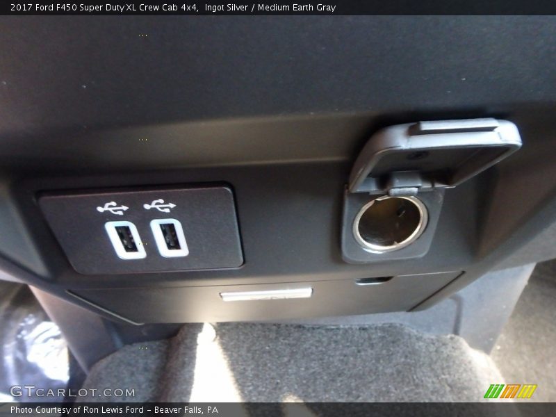 Ingot Silver / Medium Earth Gray 2017 Ford F450 Super Duty XL Crew Cab 4x4