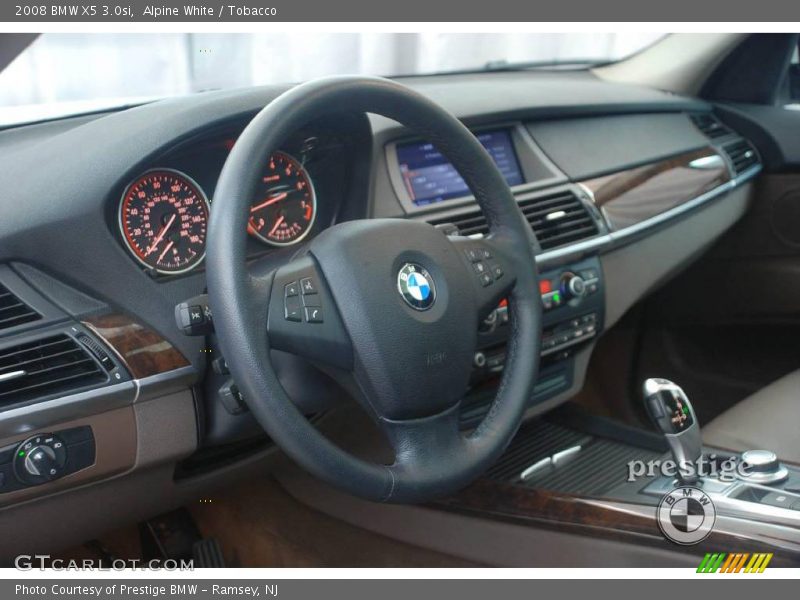 Alpine White / Tobacco 2008 BMW X5 3.0si