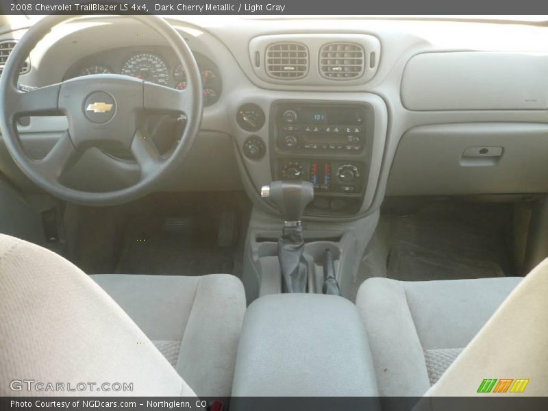 Dark Cherry Metallic / Light Gray 2008 Chevrolet TrailBlazer LS 4x4