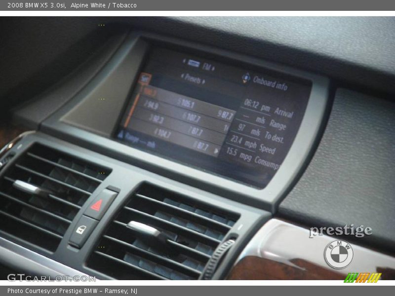 Alpine White / Tobacco 2008 BMW X5 3.0si