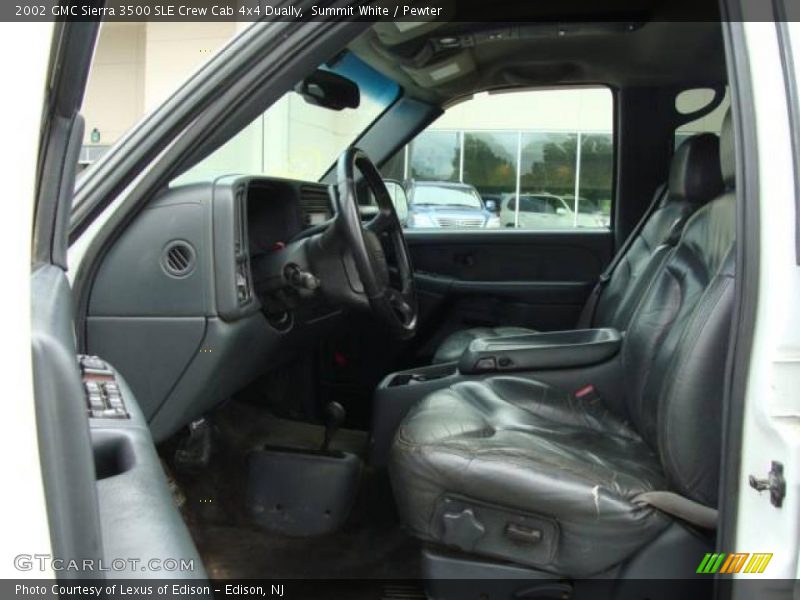 Summit White / Pewter 2002 GMC Sierra 3500 SLE Crew Cab 4x4 Dually