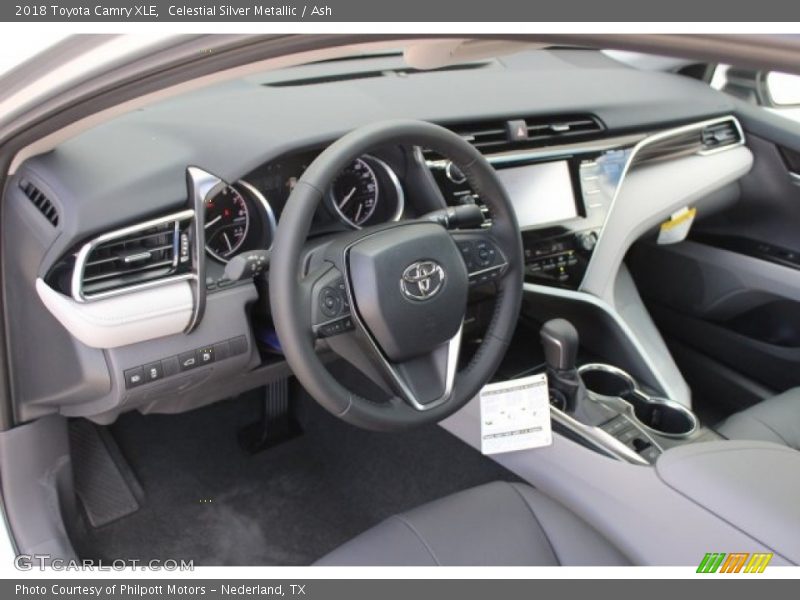 Celestial Silver Metallic / Ash 2018 Toyota Camry XLE