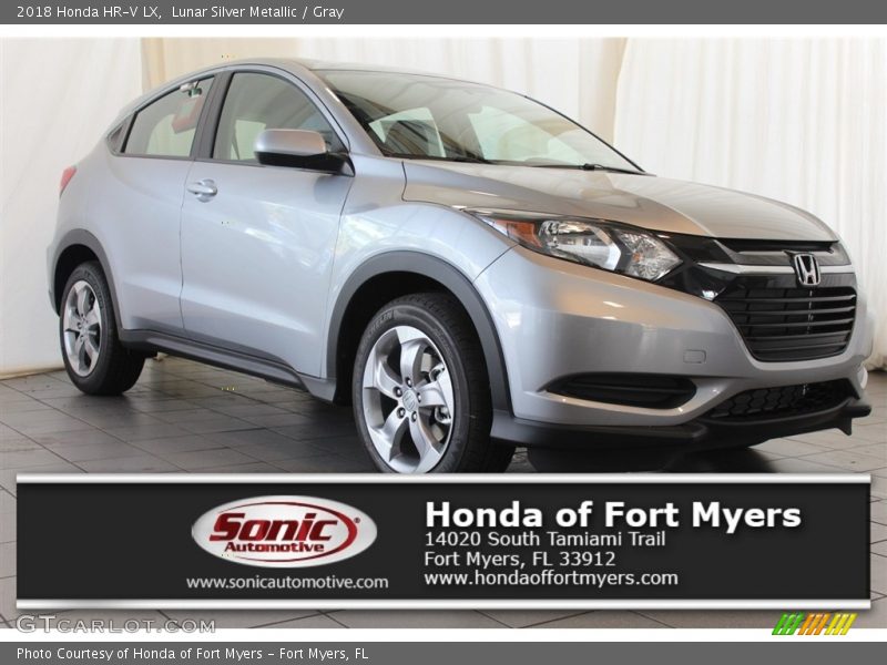 Lunar Silver Metallic / Gray 2018 Honda HR-V LX