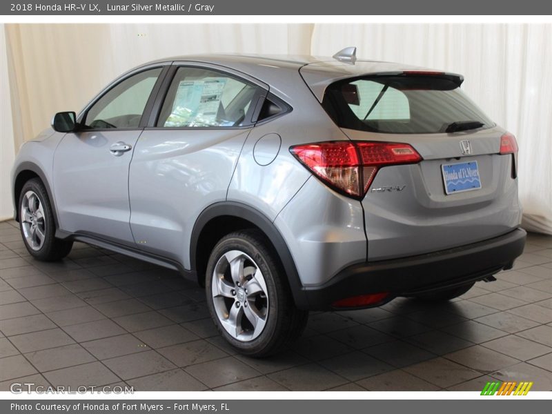 Lunar Silver Metallic / Gray 2018 Honda HR-V LX
