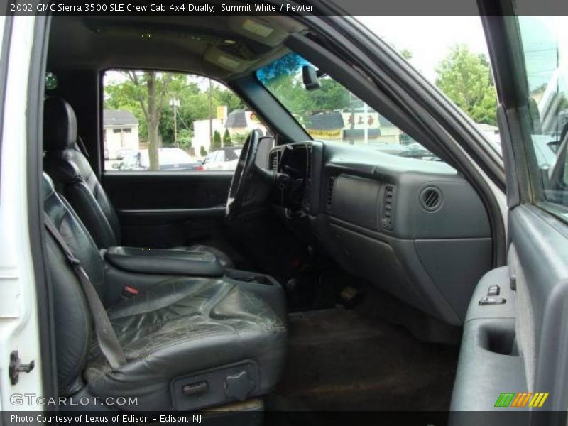 Summit White / Pewter 2002 GMC Sierra 3500 SLE Crew Cab 4x4 Dually