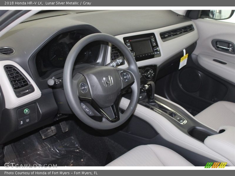 Lunar Silver Metallic / Gray 2018 Honda HR-V LX