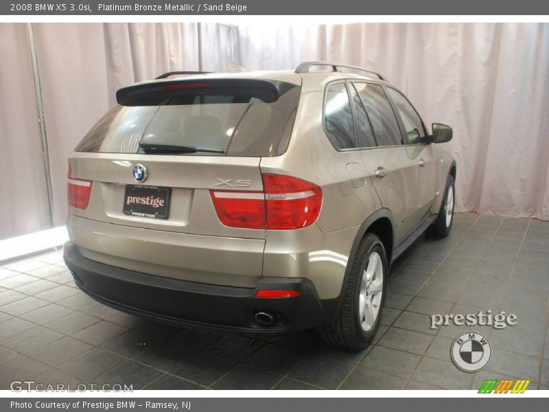 Platinum Bronze Metallic / Sand Beige 2008 BMW X5 3.0si