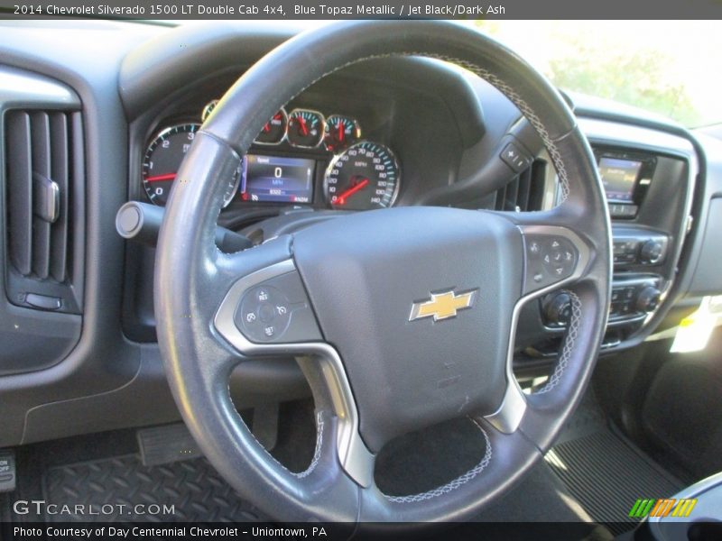 Blue Topaz Metallic / Jet Black/Dark Ash 2014 Chevrolet Silverado 1500 LT Double Cab 4x4