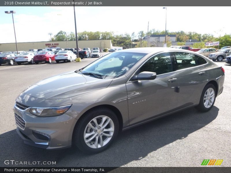 Pepperdust Metallic / Jet Black 2018 Chevrolet Malibu LT