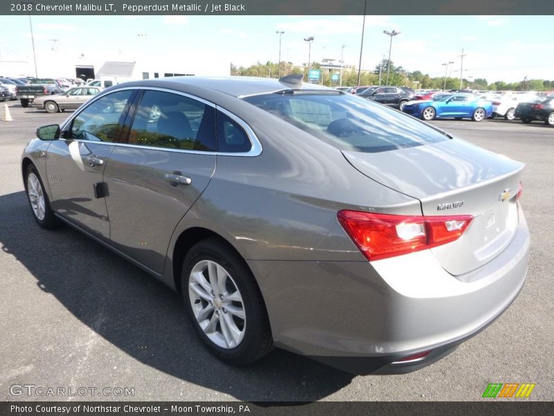 Pepperdust Metallic / Jet Black 2018 Chevrolet Malibu LT