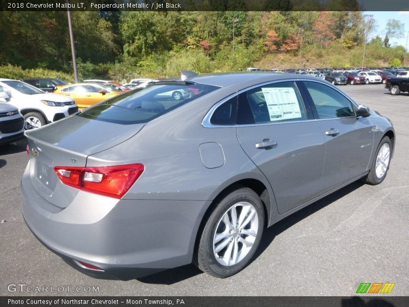 Pepperdust Metallic / Jet Black 2018 Chevrolet Malibu LT