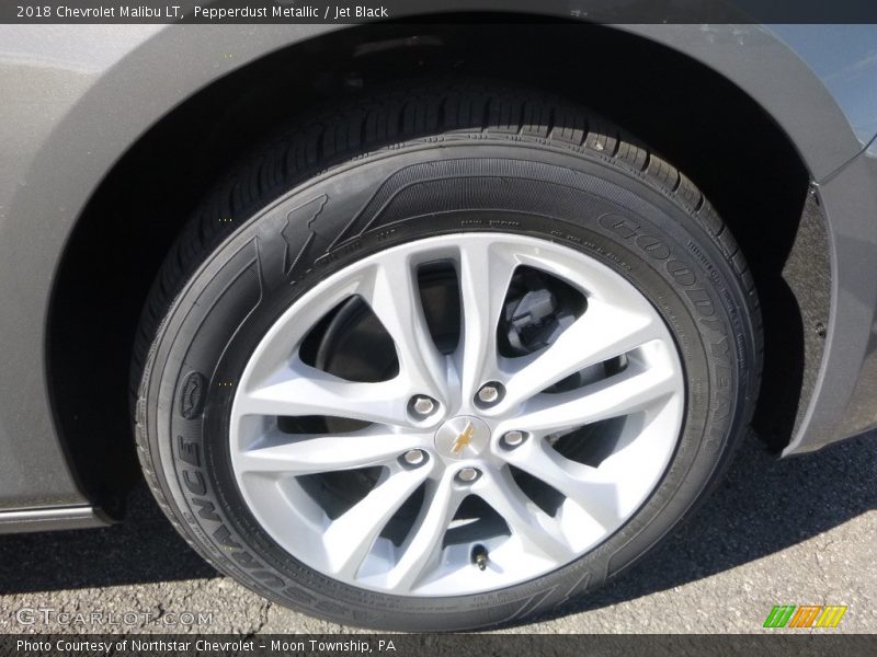 Pepperdust Metallic / Jet Black 2018 Chevrolet Malibu LT