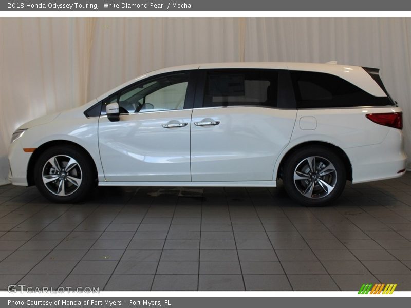 White Diamond Pearl / Mocha 2018 Honda Odyssey Touring