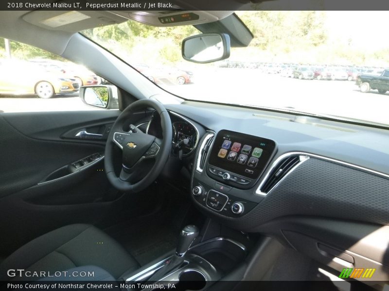 Pepperdust Metallic / Jet Black 2018 Chevrolet Malibu LT
