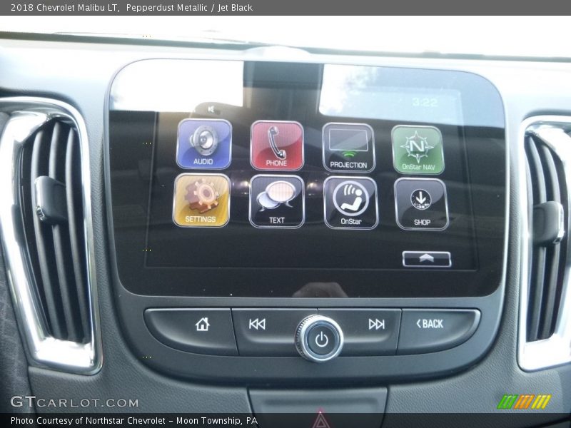 Pepperdust Metallic / Jet Black 2018 Chevrolet Malibu LT