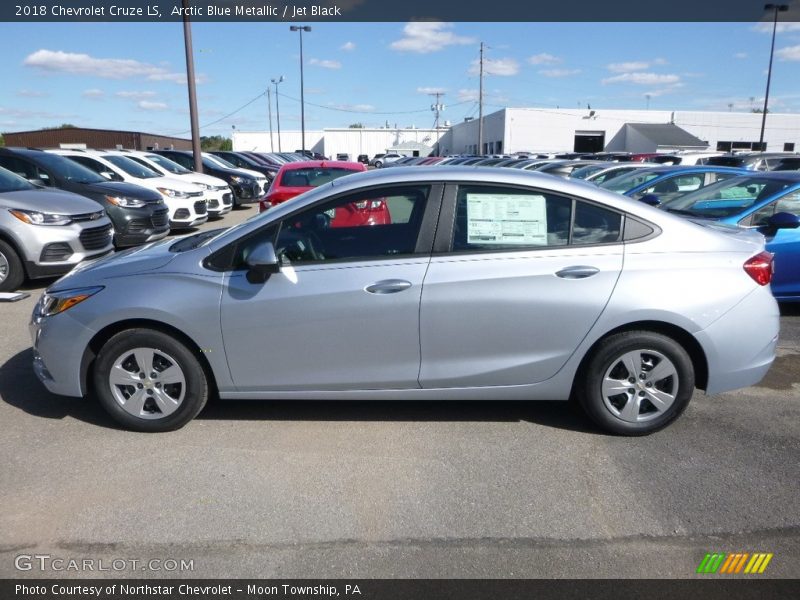 Arctic Blue Metallic / Jet Black 2018 Chevrolet Cruze LS