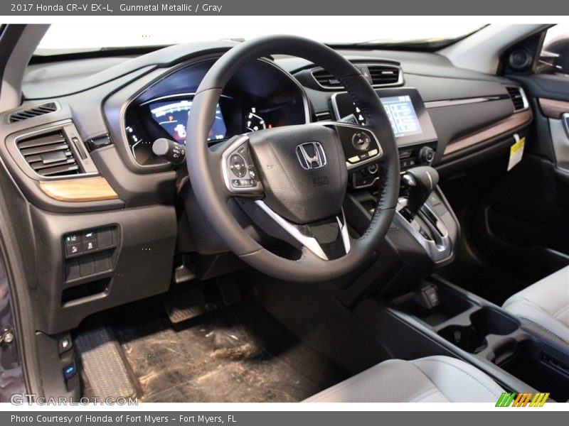 Gunmetal Metallic / Gray 2017 Honda CR-V EX-L