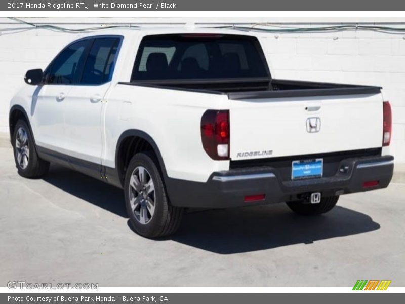 White Diamond Pearl / Black 2017 Honda Ridgeline RTL